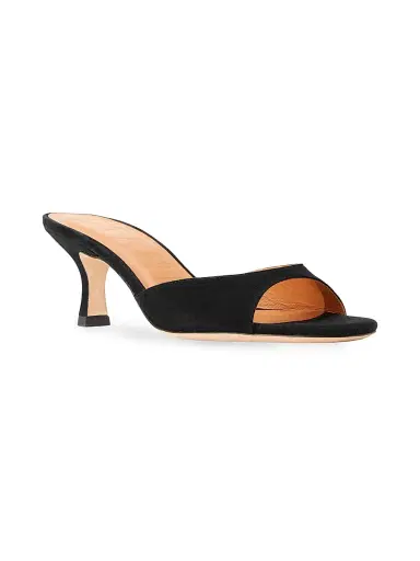 Staud Women's Brigitte 55MM Suede Mules - Black - Size 11 | Thumbnail 2 Staud Women's Brigitte 55MM Suede Mules - Black - Size 11 | Thumbnail 2