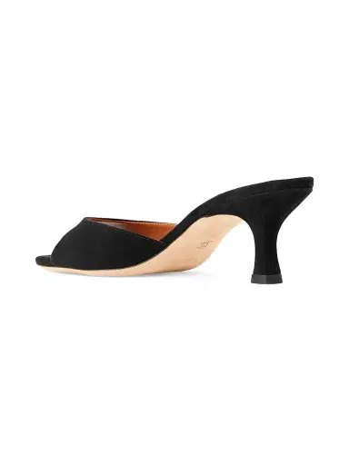 Staud Women's Brigitte 55MM Suede Mules - Black - Size 11 | Thumbnail 3 Staud Women's Brigitte 55MM Suede Mules - Black - Size 11 | Thumbnail 3