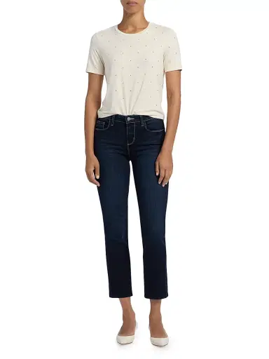 L'Agence Women's Stormy Embellished T-Shirt | Thumbnail 2