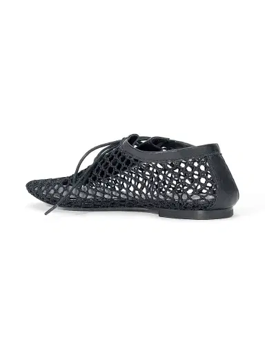 Staud Women's Kit Open-Knit Cotton Low-Top Sneakers | Thumbnail 3
