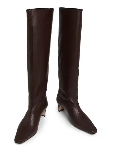 Staud Women's Wally Leather Knee-High Boots - Espresso | Thumbnail 4