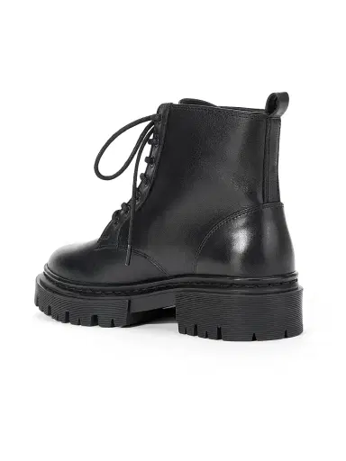 Staud Women's Henry Leather Combat Boots | Thumbnail 3