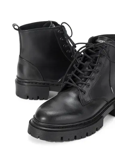Staud Women's Henry Leather Combat Boots | Thumbnail 4