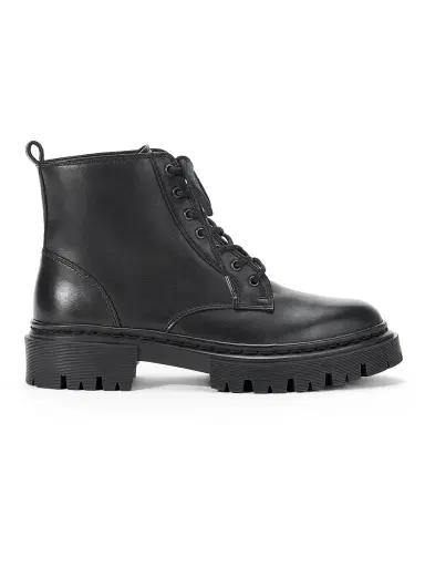 Staud Women's Henry Leather Combat Boots | Thumbnail 1