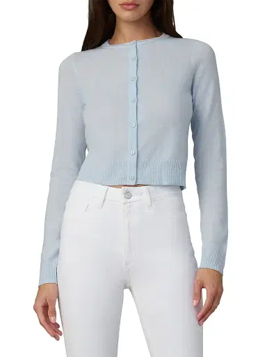 Joe's Jeans Women's by Dani Michelle Dani Cashmere Cardigan - Powder Blue | Thumbnail 3