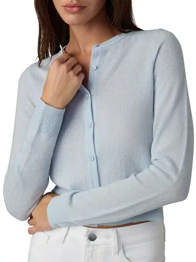 Joe's Jeans Women's by Dani Michelle Dani Cashmere Cardigan - Powder Blue | Thumbnail 6
