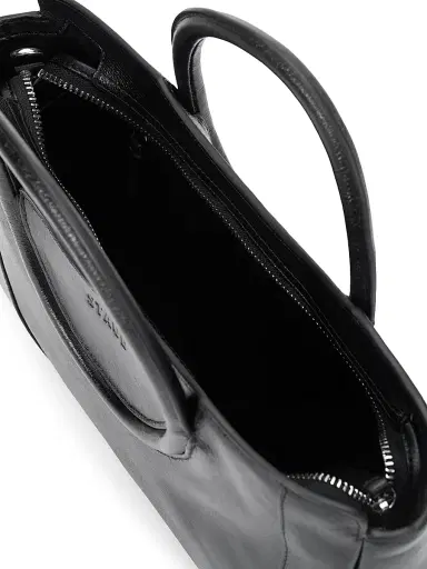 Staud Women's Mini Maude Leather Satchel - Black | Thumbnail 3