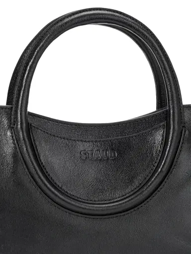 Staud Women's Mini Maude Leather Satchel - Black | Thumbnail 4