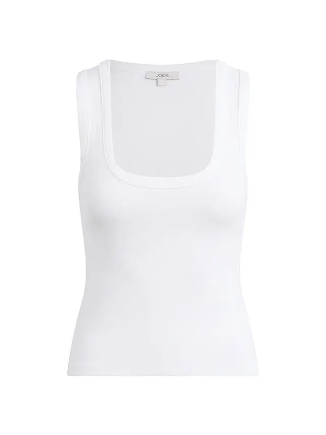 Joe's Jeans Women's The U-Neck Cotton-Blend Tank - Optic White