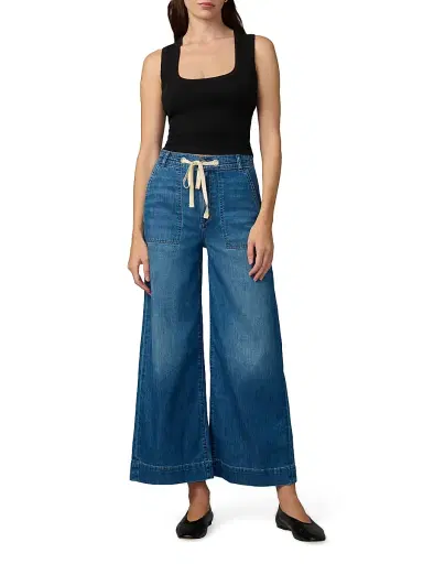 Joe's Jeans Women's The U-Neck Cotton-Blend Tank - Black | Thumbnail 2