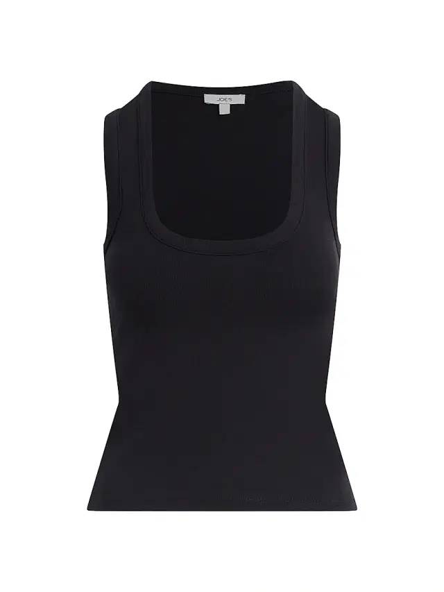 Joe's Jeans Women's The U-Neck Cotton-Blend Tank - Black