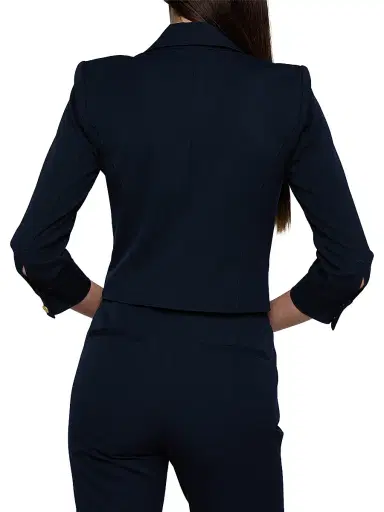 L'Agence Women's Kumi Twill Crop Jacket | Thumbnail 5 L'Agence Women's Kumi Twill Crop Jacket | Thumbnail 5