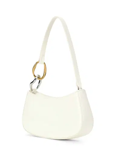 Staud Women's Ollie Leather Shoulder Bag - Paper | Thumbnail 2 Staud Women's Ollie Leather Shoulder Bag - Paper | Thumbnail 2