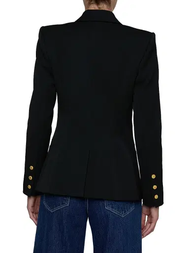L'Agence Women's Kyomi Double-Breasted Blazer - Black - Size 2 | Thumbnail 4