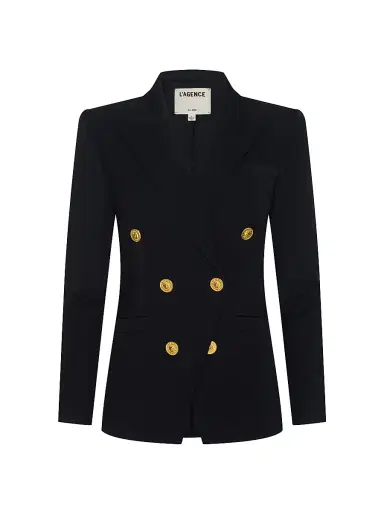 L'Agence Women's Kyomi Double-Breasted Blazer - Black - Size 2 | Thumbnail 1