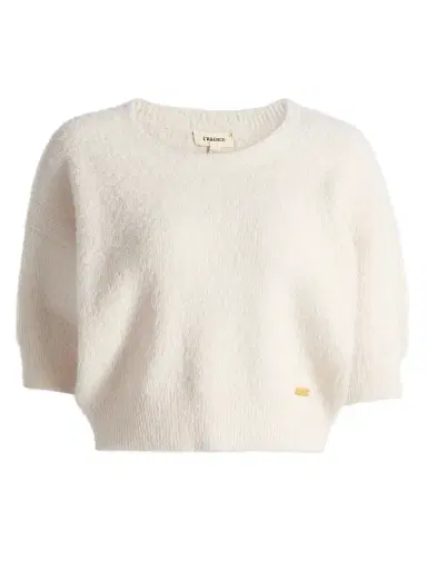 L'Agence Women's Guinevere Crop Sweater - Vintage White - Size XL | Thumbnail 1