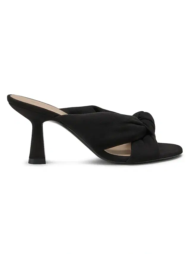 Stuart Weitzman Women's Soplaya 75MM Suede Slip-On Sandals - Black