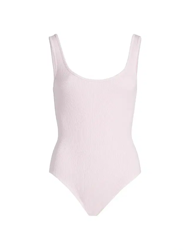 Women's Nica Scoopneck Rib-Knit Bodysuit - Icy Lilac