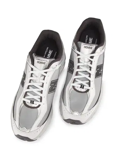 CDG Homme Men's x New Balance U509 Low-Top Faux Leather Sneakers - Grey - Size 11 | Thumbnail 4