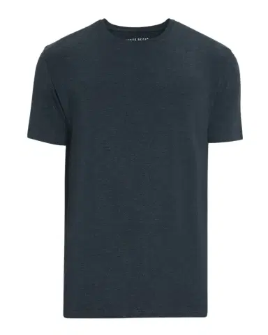 Derek Rose Men's Marl Crewneck Short-Sleeve Knit Tee | Thumbnail 1