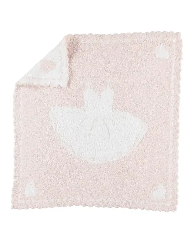 Barefoot Dreams Kid 's CozyChic Scalloped Receiving Blanket