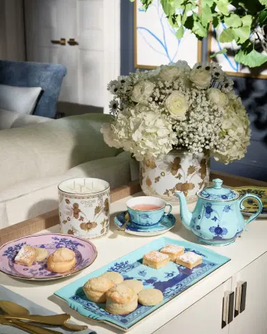 GINORI 1735 Oriente Itailano Iris Gold Tea Saucer | Thumbnail 2