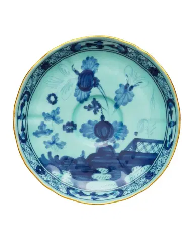 GINORI 1735 Oriente Itailano Iris Gold Tea Saucer | Thumbnail 1