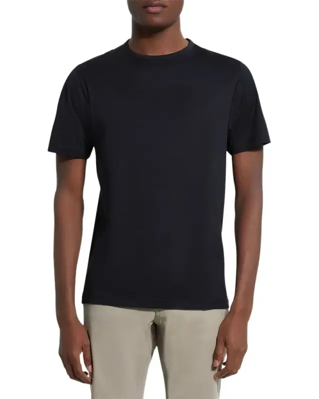 Theory Men 's Precise Luxe Cotton Short-Sleeve Tee