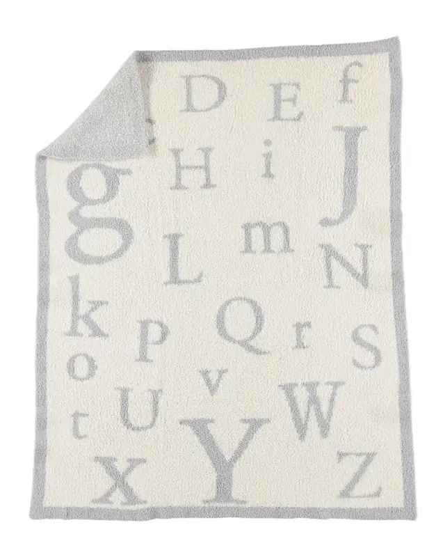 Barefoot Dreams Kid 's ABC CozyChic Knit Blanket
