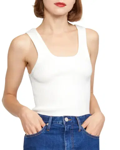 Cynthia Rowley Rib-Knit Tank Top | Thumbnail 1
