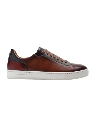 Magnanni Men's Amadeo Burnished Leather Low-Top Sneakers | Thumbnail 1