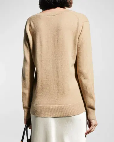 Vince Weekend V-Neck Cashmere Pullover Sweater | Thumbnail 3