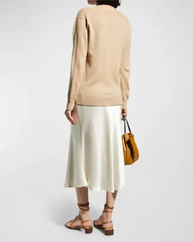 Vince Weekend V-Neck Cashmere Pullover Sweater | Thumbnail 6