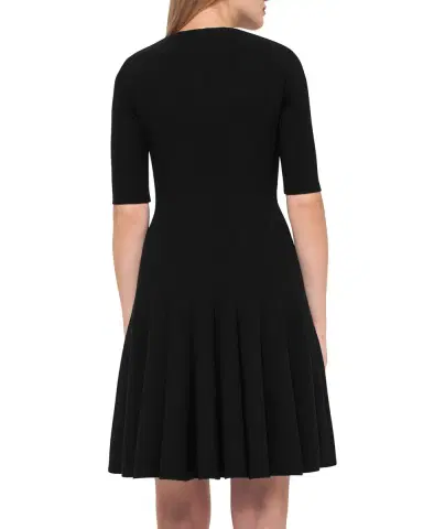 Akris Elbow-Sleeve Zip-Front Dress | Thumbnail 2