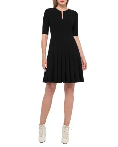 Akris Elbow-Sleeve Zip-Front Dress | Thumbnail 1
