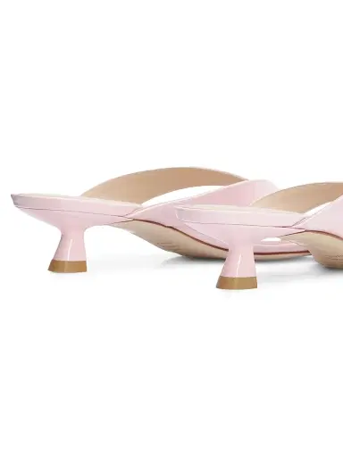 Stuart Weitzman Women's Rio Sleek 35MM Kitten-Heel Sandals - Soft Rose - Size 9.5 | Thumbnail 3 Stuart Weitzman Women's Rio Sleek 35MM Kitten-Heel Sandals - Soft Rose - Size 9.5 | Thumbnail 3