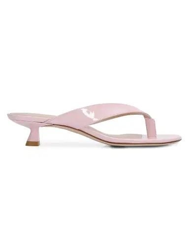 Stuart Weitzman Women's Rio Sleek 35MM Kitten-Heel Sandals - Soft Rose - Size 9.5 | Thumbnail 1 Stuart Weitzman Women's Rio Sleek 35MM Kitten-Heel Sandals - Soft Rose - Size 9.5 | Thumbnail 1