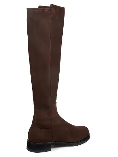Stuart Weitzman Women's 5050 Gisele 30MM Suede Boots - Walnut Black | Thumbnail 3