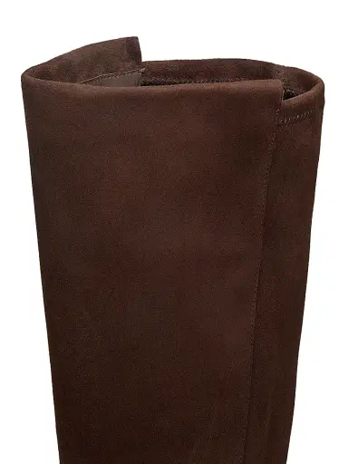 Stuart Weitzman Women's 5050 Gisele 30MM Suede Boots - Walnut Black | Thumbnail 6
