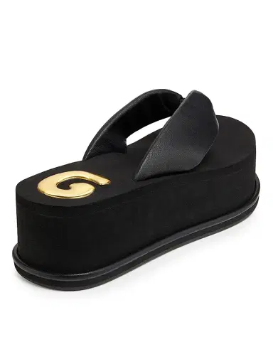 Cult Gaia Women's Leather Platform Sandals | Thumbnail 3 Cult Gaia Women's Leather Platform Sandals | Thumbnail 3