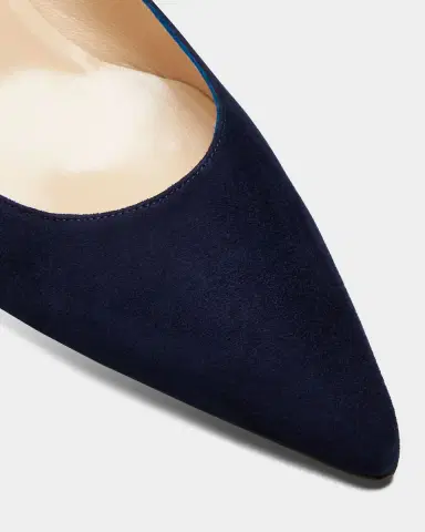 Manolo Blahnik 50mm Srila Suede Kitten Heel Pumps | Thumbnail 3