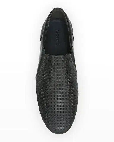 Vince Men 's Fletcher Perforated Leather Slip-On Sneakers | Thumbnail 5 Vince Men 's Fletcher Perforated Leather Slip-On Sneakers | Thumbnail 5