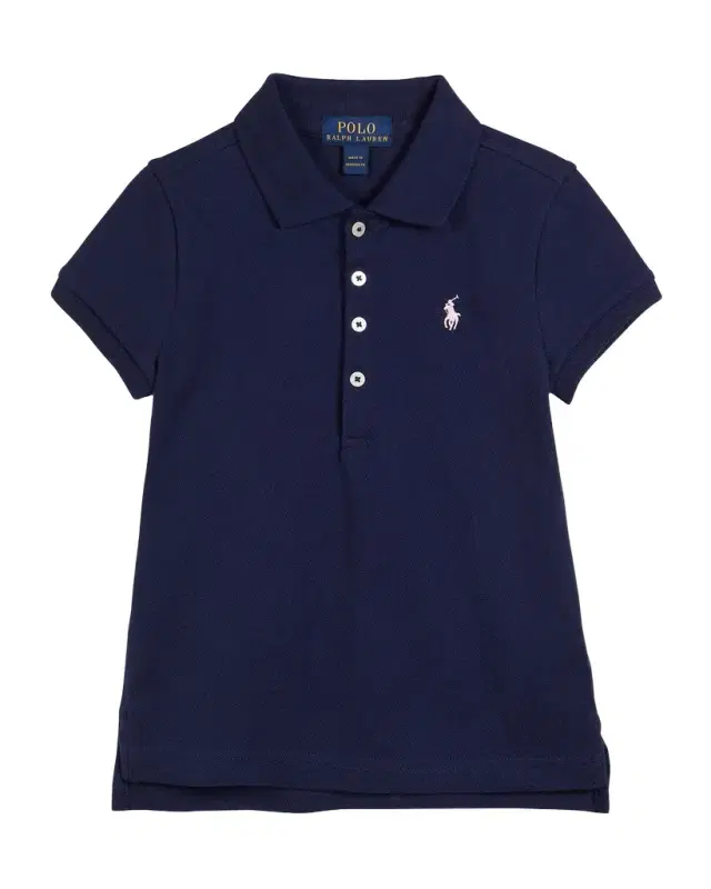 Polo Ralph Lauren Girl 's Logo Embroidered Short-Sleeve Polo Shirt