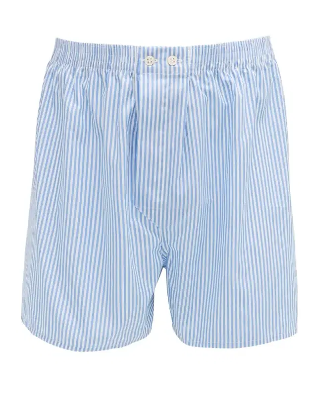 Derek Rose Men's James Classic Fit Cotton Stripe Boxer Shorts