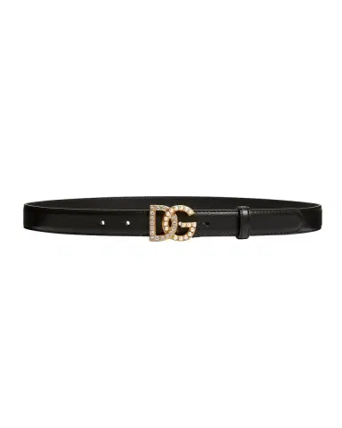 Dolce & Gabbana DG Swarovski Crystal & Pearl Leather Belt | Thumbnail 3
