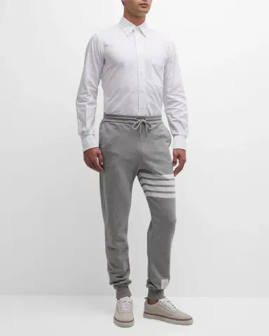 Thom Browne Men's Classic Sport Shirt w/ Stripes | Thumbnail 3 Thom Browne Men's Classic Sport Shirt w/ Stripes | Thumbnail 3