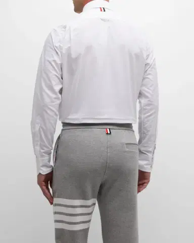 Thom Browne Men's Classic Sport Shirt w/ Stripes | Thumbnail 4 Thom Browne Men's Classic Sport Shirt w/ Stripes | Thumbnail 4