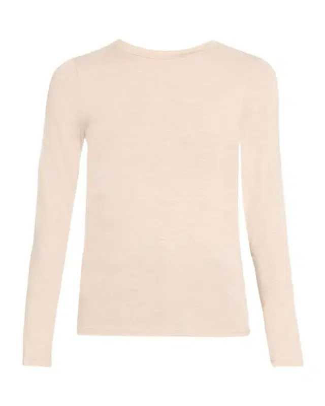 Majestic Filatures Soft Touch Flat-Edge Long-Sleeve Crewneck Top