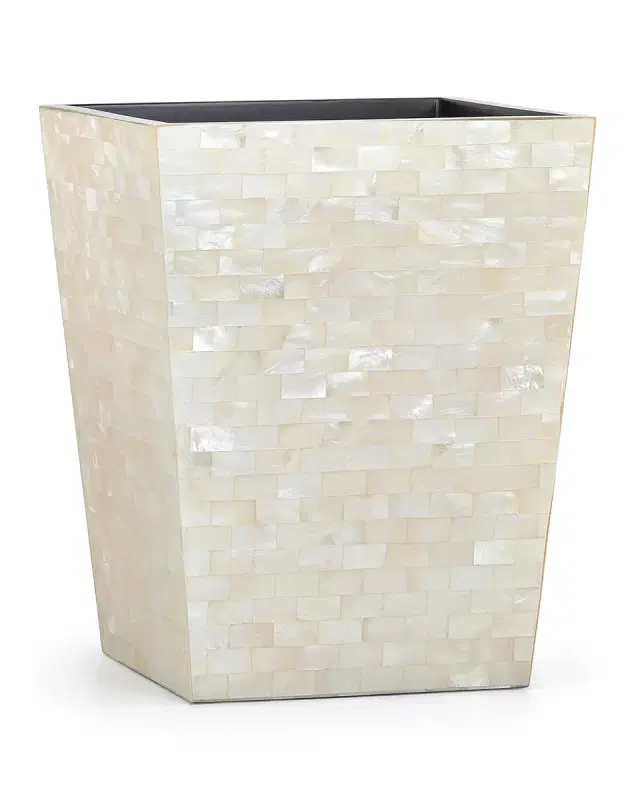 Labrazel White Agate Wastebasket