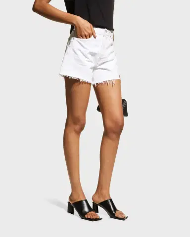 AGOLDE Parker Long Frayed Shorts | Thumbnail 2